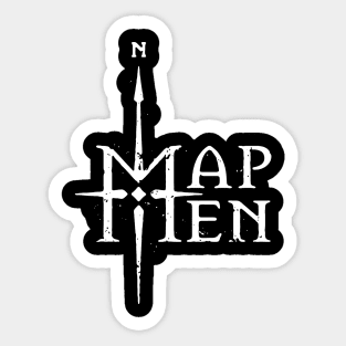 map-men-design-a-name! Sticker